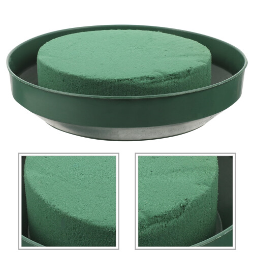 Grüner Steckschaum mit Schale, 10 Stück 2