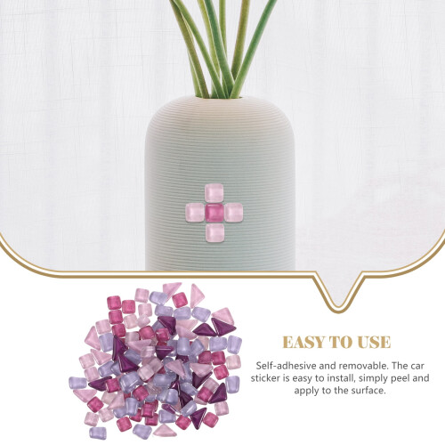 Mirror Mosaic Tiles Craft Decor 100 pcs 1