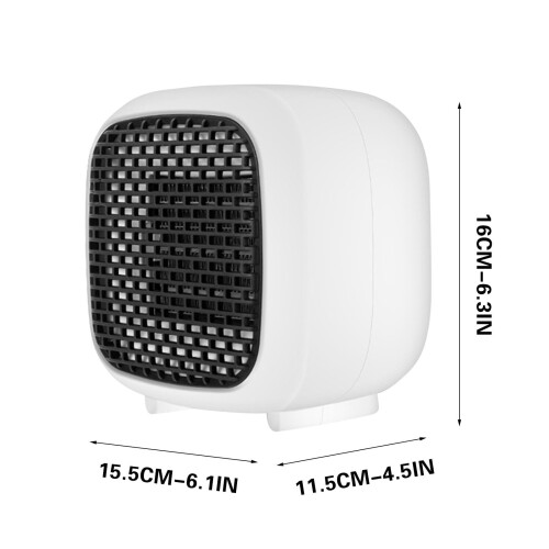 Aquecedor de mesa compacto com aquecimento rápido (1 unidade) 1