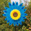 Sonnenblumen-Windmühle, Solar-Spinner, Gartendekoration, 1 Stück 6