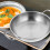 Stainless Steel Griddle Pot Soup Wok 2 Pcs 4