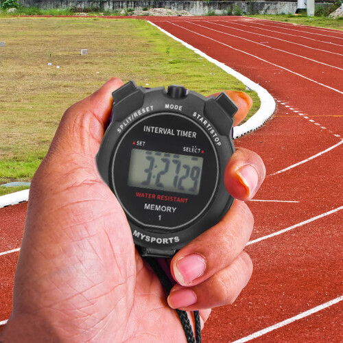 Cronómetro digital electrónico para deportes (1 unidad) 1