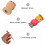 Französischer Spulenstricker Mini-Holzwebstuhl 1er-Pack 4