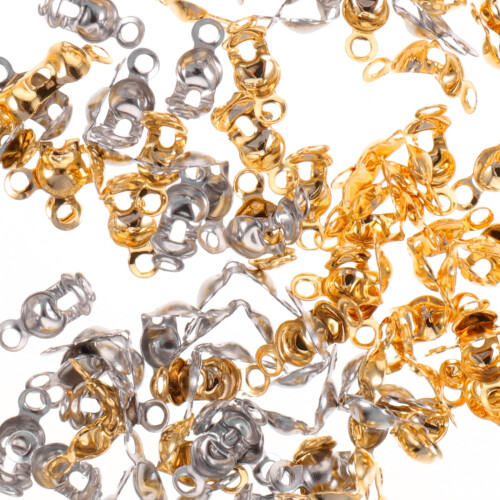 Αλυσίδα με άκρα Calotte Clamshell Crimp Connector Ball Chain Tips 2