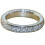 925 Sterling Silver Full Eternity Ring with White Cubic 5