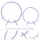 Eease broderiringe i plastik, 2 stk. 6