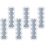 Silikonlysform i hjerteform, 6 stk. 4