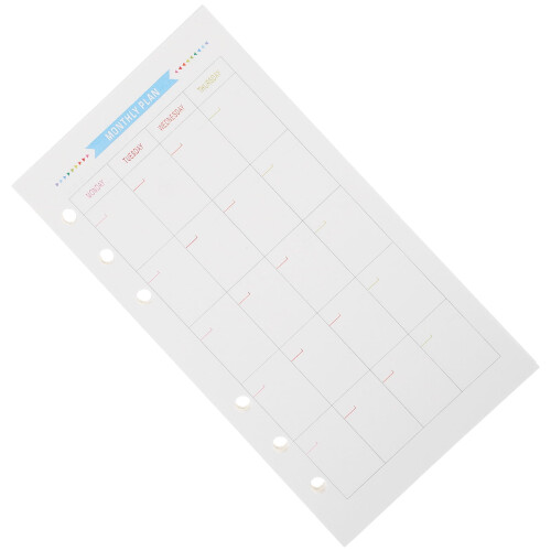 Reîncărcări Ease A6journal pentru A5binder, planificator de liste de activități 2