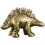 Dinosaurier-Statue aus Messing, Vintage, lebensechte Miniatur 4