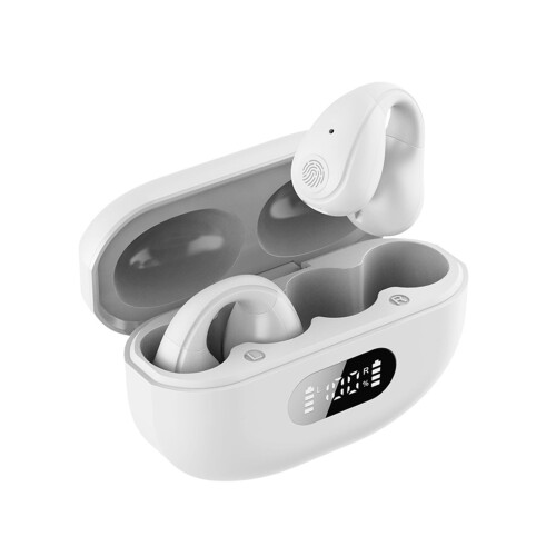 Cuffie wireless con clip auricolare e design scheletrico Bluetooth 5.3 1