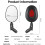 Cycling Bike Oval Rear View Mirror 1pc 4