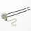 Chaînette de remplacement pour ventilateur, couleur or, lot de 2 pièces 2