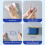 Set di scopini per WC con supporto, 3 spazzolini in silicone 8