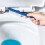 Set di scopini per WC con supporto, 3 spazzolini in silicone 6