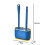 Set di scopini per WC con supporto, 3 spazzolini in silicone 3