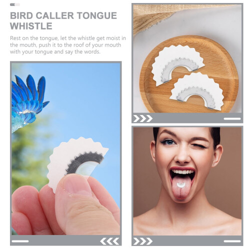 Fluier de pasăre cu limbă de pitulice, set de 4 piese 1