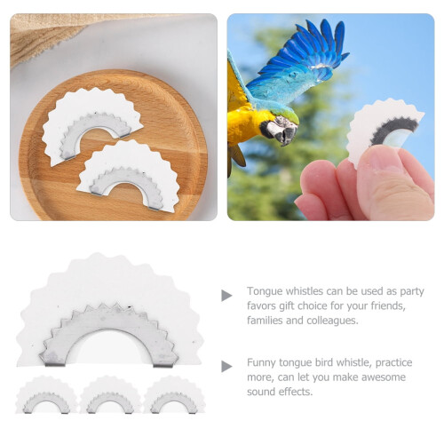 Fluier de pasăre cu limbă de pitulice, set de 4 piese 2