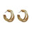 925 Silver Ear Studs Three Interlocking Rings 6