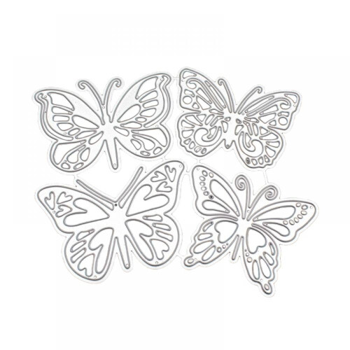 Ensemble de moules en relief papillon (4 pièces) 1