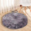 WIZUTIZ Rund Matta Fluffig Shag 61 cm 4