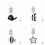 Newborn bed bell toy for visual stimulation, hanging wind 6