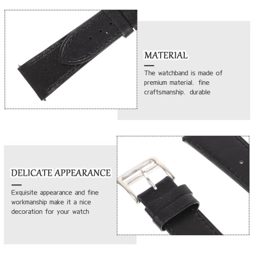 Leather Watch Strap for Galaxy Watch 4 22mm 2