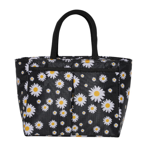 Jacenvly isolierte Lunchtasche, wiederverwendbare Tragetasche mit Tragegriffen 2