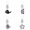 Baby Hanging Bell for Stroller or Crib Black and White 5