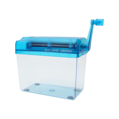 Manual Paper Shredder A6 Hand Crank 2-Sheet Capacity 1
