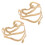 Halloween snake arm cuff gold metal bangle 2 pcs 4