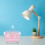 Mini panier de rangement de bureau avec poignée bleu rose 6