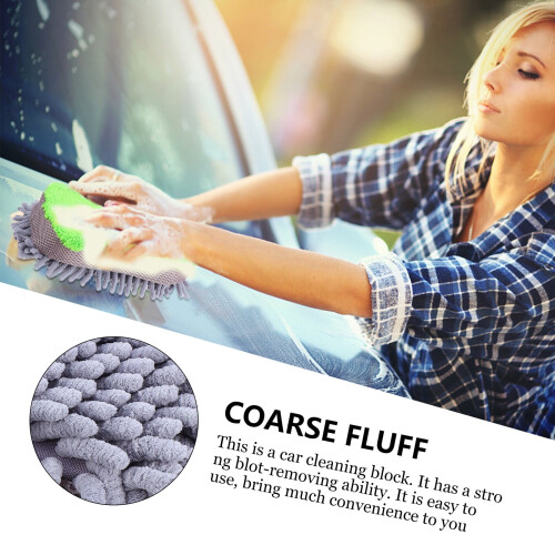 Microfiber Cleaning Gloves for Whiteboard and Car Wash 2 Pcs 1
