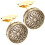 Vintage metal cufflinks for men 2 pcs 3