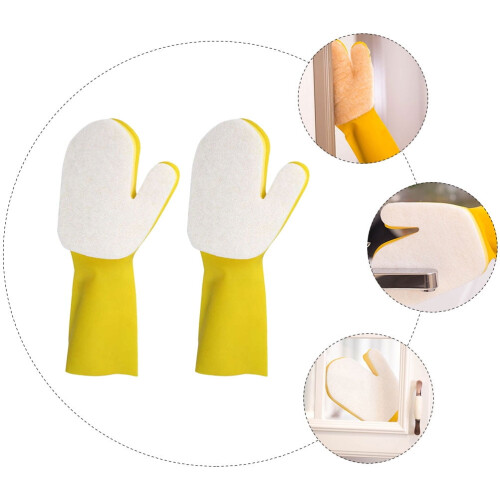 Silicone Dishwashing Glove Set 2 Pieces 1