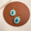 Turquoise earrings natural stone gold ear hooks 5