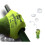 Gardening Work Gloves Nylon Spandex Fluorescent Green 5