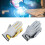 Welding Gloves Heat-Resistant Leather Grey Yellow 2