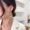 Women's 925 Silver Geometric Fan Earrings 4