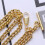 Golden Pocket Watch Chain Holder 65cm 2