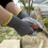 Black Polyester PU Work Safety Gloves EN388 12 Pairs 5