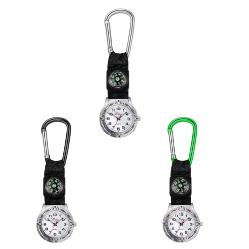 Ease Clip On -kello, karabiinilukkoinen taskukello - vihreä 2