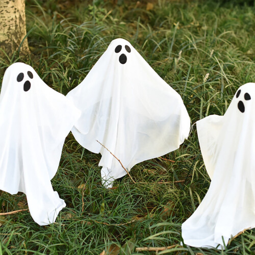 Halloween-valaistut kummituspolkumerkit, 3 kpl 2