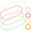 Set composto da bracciale e collana con perline al neon, ideale per feste anni '70 e '80. 4