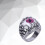 Men's Evil Eye Ring Set with Red Dragon Claw Design Size 8 3
