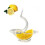 Lemon Juice Extractor Bird Shape Clear Mini 5