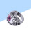 Men's Evil Eye Ring Set with Red Dragon Claw Design Size 8 4