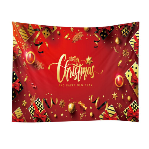 Achtergronddoek met kerstversiering, 150x230 cm 1