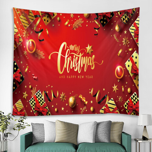 Achtergronddoek met kerstversiering, 150x230 cm 2