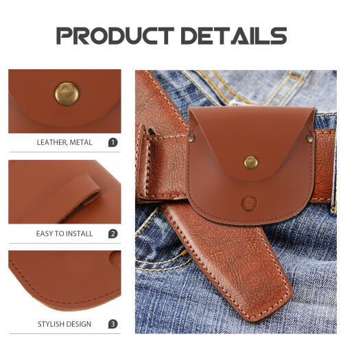 Leather Pocket Watch Case for Travel and Camping 2