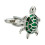 Turtle-shaped cufflinks green universal fit 7
